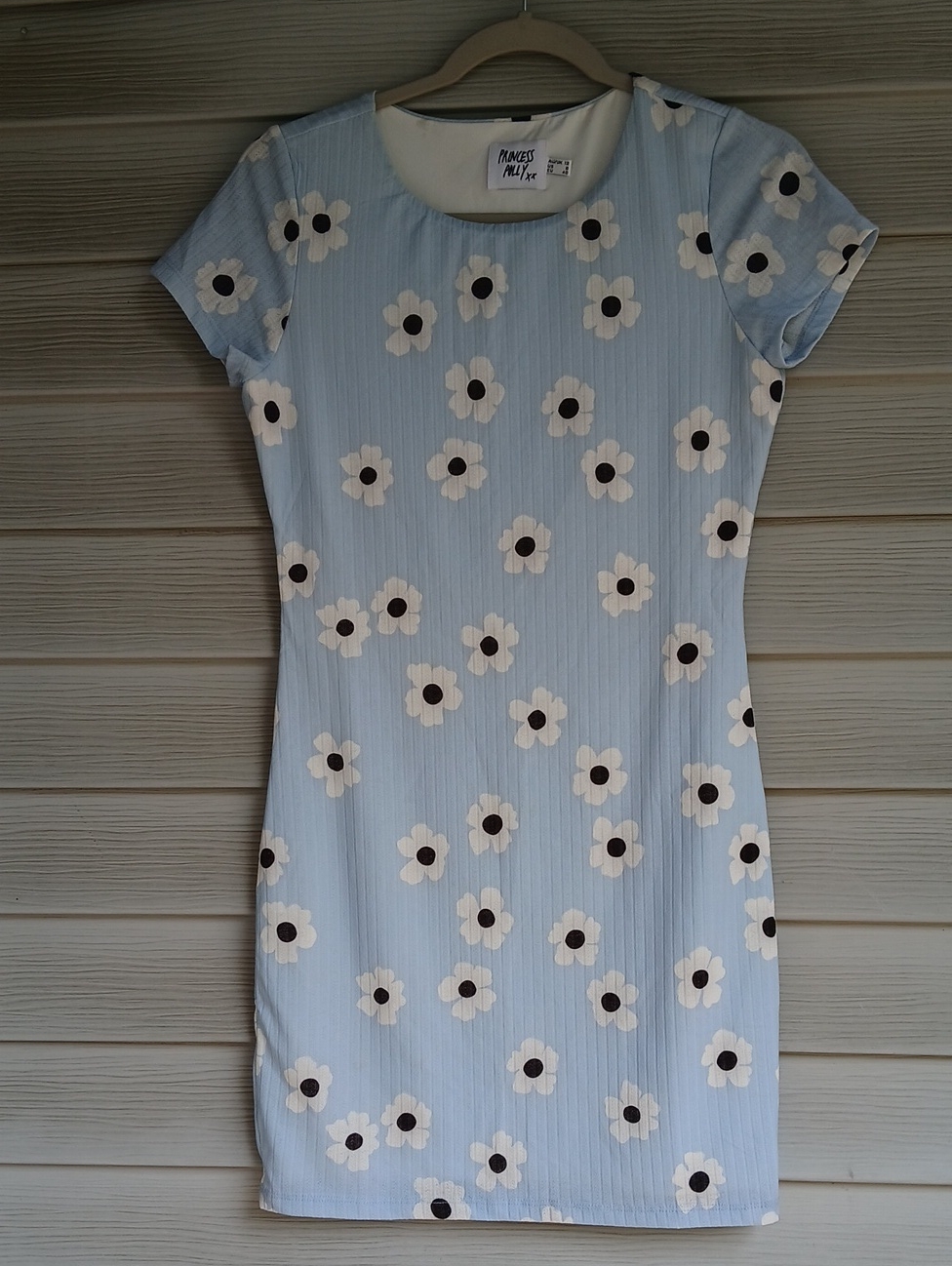 Princess Polly Light Blue Floral Shift Dress, P2p 19"
